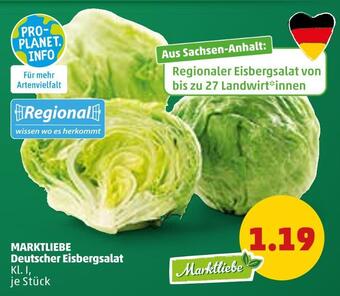 PENNY Marktliebe eisbergsalat Angebot