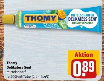 REWE Thomy delikatess senf Angebot