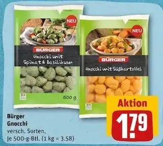 REWE Bürger gnocchi Angebot