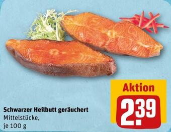 REWE Schwarzer heilbutt geräuchert Angebot