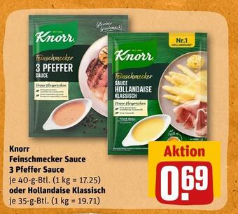 REWE Knorr feinschmecker sauce Angebot