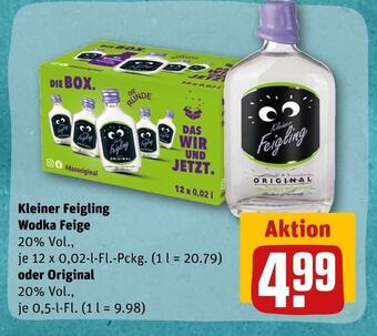 REWE Kleiner feigling wodka feige oder original Angebot