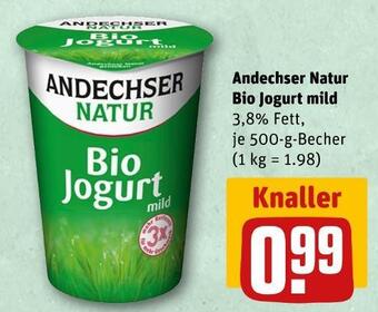 REWE Andechser natur bio jogurt mild Angebot