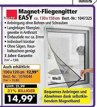 Norma24 Hecht magnet-fliegengitter easy Angebot