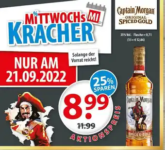 Getränkeland Captain morgan original spiced gold Angebot