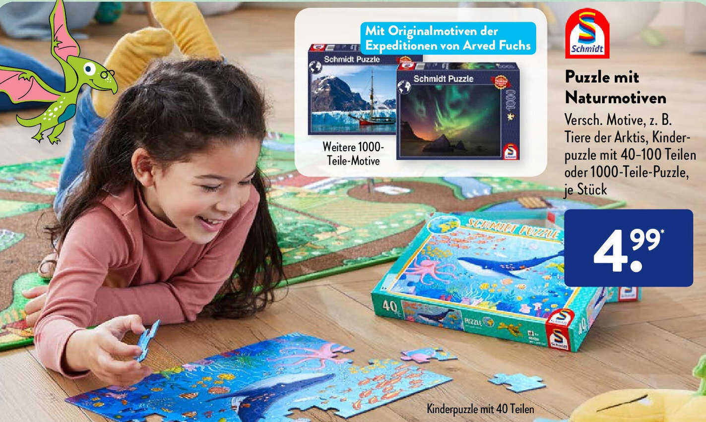 Schmidt Puzzle mit Naturmotiven Angebot bei Aldi Süd