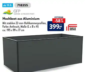 Aldi Süd Hochbeet aus Aluminium Angebot