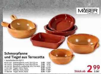 Selgros Schmorpfanne und Tiegel aus Terracotta Angebot