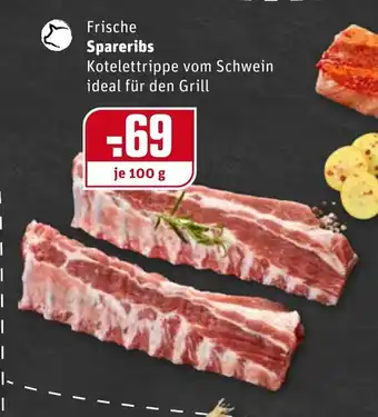 REWE Kaufpark Frische Spareribs 100g Angebot