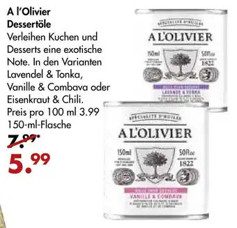 Galeria Markthalle A l'Olivier Dessertöle 150ml Angebot