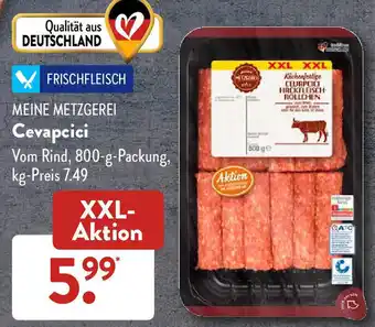 Aldi Süd Meine Metzgerei Cevapcici 800 g Packung Angebot