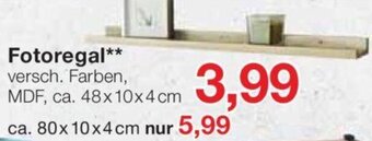 Jawoll Fotoregal Angebot