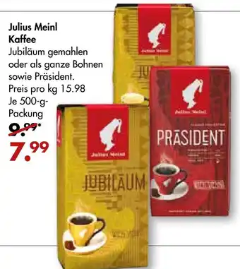 Galeria Markthalle Julius Meinl Kaffee 500g Angebot