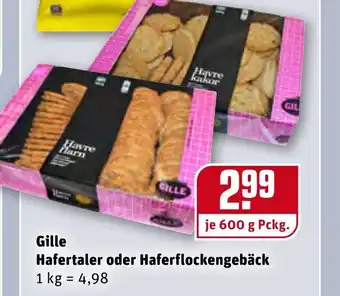 REWE Kaufpark Gille Hafertaler oder Haferflockengebäck 600g Angebot