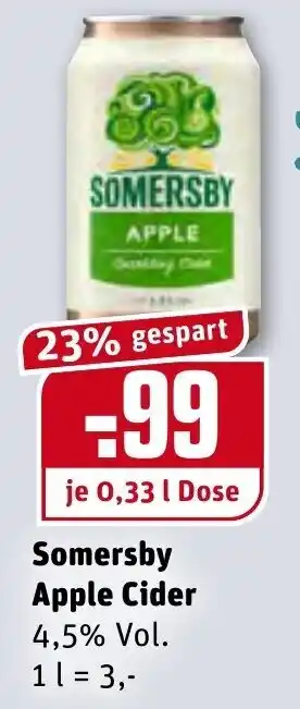 REWE Kaufpark Somersby Apple Cider 0,33L Angebot