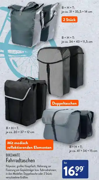 Aldi Nord Bikemate Fahrradtaschen Angebot