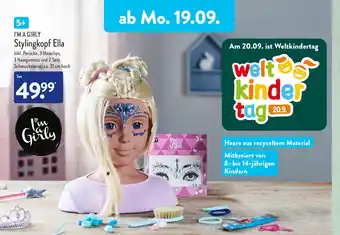 Aldi Nord I'm a Girly Stylingkopf Ella Angebot