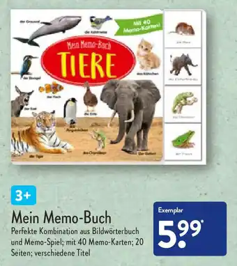 Aldi Nord Mein Memo Buch Angebot