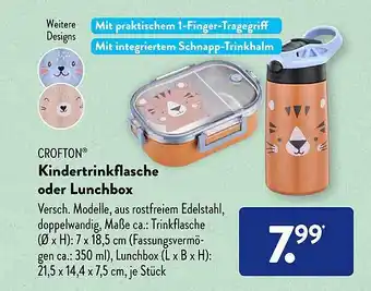 Aldi Süd Crofton kindertrinkflasche oder lunchbox Angebot