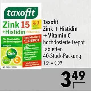 Taxofit zink histidin vitamin c Angebot bei CITTI Markt