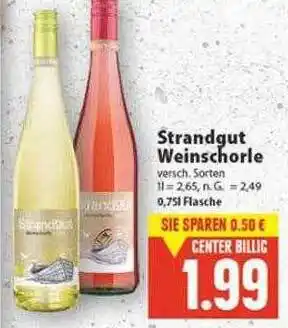 E-Center Strandgut weinschorle Angebot