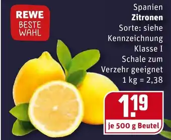 REWE Kaufpark Zitronen 500 g Angebot