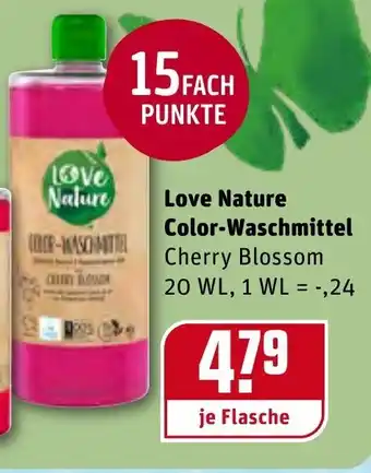 REWE Kaufpark Love Nature Colorwaschmittel Angebot