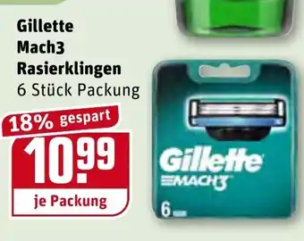 REWE Kaufpark Gillette Mach 3 Rasierklingen Angebot