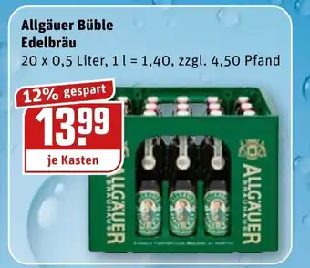 REWE Kaufpark Allgäuer Büble Edelbräu 20x0,5L Angebot