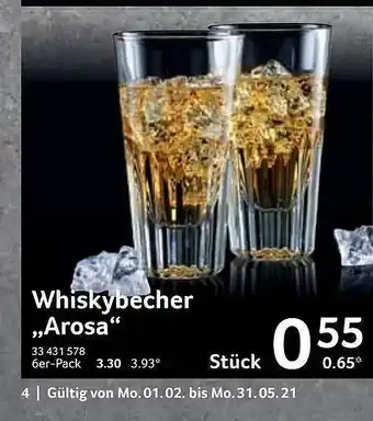 Selgros Whiskeybecher ,,Arosa" Angebot