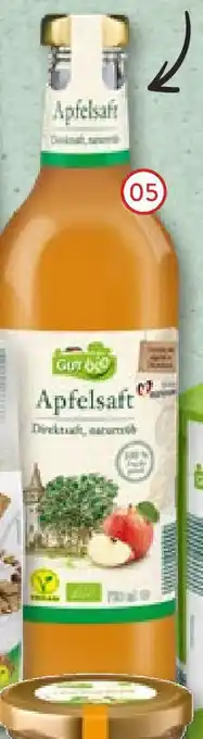 Aldi Nord Gut Bio Bio-Apfelsaft naturtrüb 0,75 L Flasche Angebot