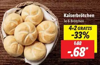 Lidl Kaiserbrötchen Angebot