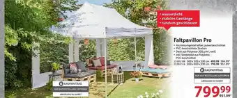 Selgros Faltpavillon Pro Angebot