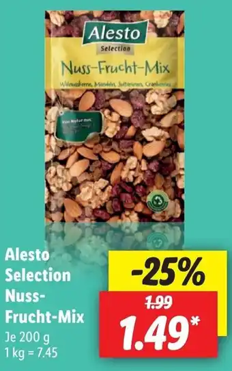 Lidl Alesto Selection Nuss Frucht Mix 200 g Angebot