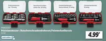 Lidl Parkside Präzisionsmesser/Ratschenschraubendreherset/Feinmechanikersatz Angebot