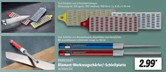 Lidl Parkside Diamant Werkzeugschärfer/Schleifplatte Angebot