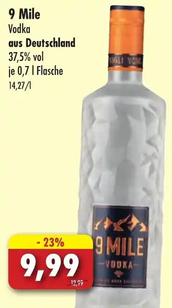 Lösch Depot 9 Mile Vodka 0,7 L Flasche Angebot