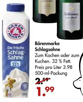 Galeria Markthalle Bärenmarke Schlagsahne 500ml Angebot