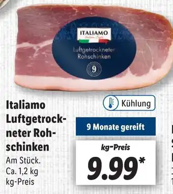 Lidl Italiamo Luftgetrockneter Rohschinken Angebot