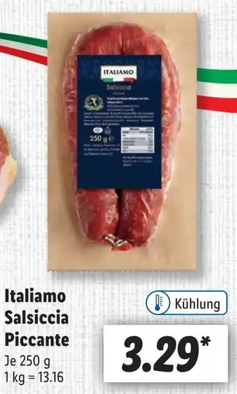 Lidl Italiamo Salsiccia Piccante 250 g Angebot