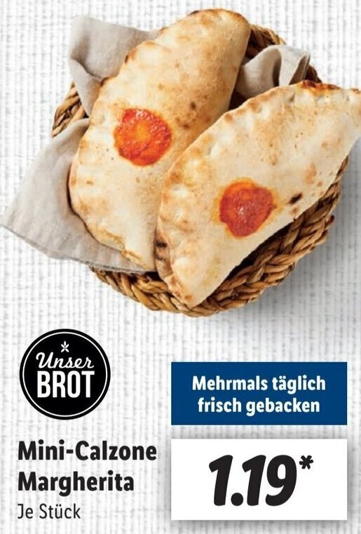 Mini Calzone Margherita Angebot bei Lidl