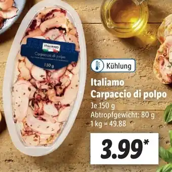 Lidl Italiamo Carpaccio di polpo 150 g Angebot