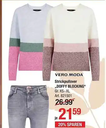 AWG Mode Vero moda strickpullover doffy blocking Angebot