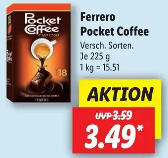 Lidl Ferrero Pocket Coffee 225 g Angebot