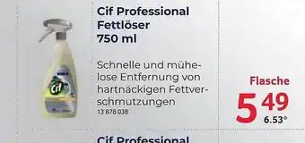 Selgros Cif Professional Fettlöser 750 ml Angebot