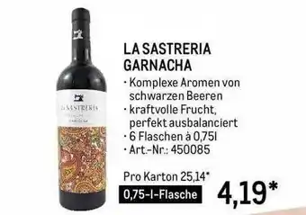 METRO La sastreria garnacha Angebot