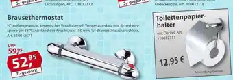 Sonderpreis Baumarkt Brausethermostat oder toilettenpapierhalter Angebot