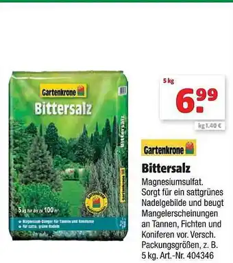 Hagebau Gartenkrone bittersalz Angebot