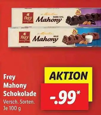 Lidl Frey mahony schokolade Angebot