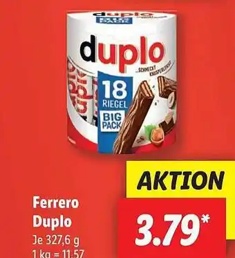 Lidl Ferrero duplo Angebot